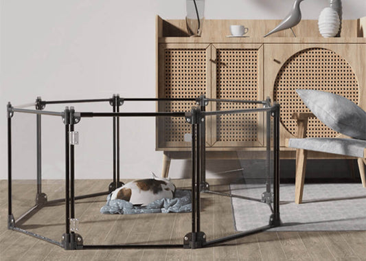 The Ultimate Transparent Dog Playpen: A Perfect Blend of Style and Functionality